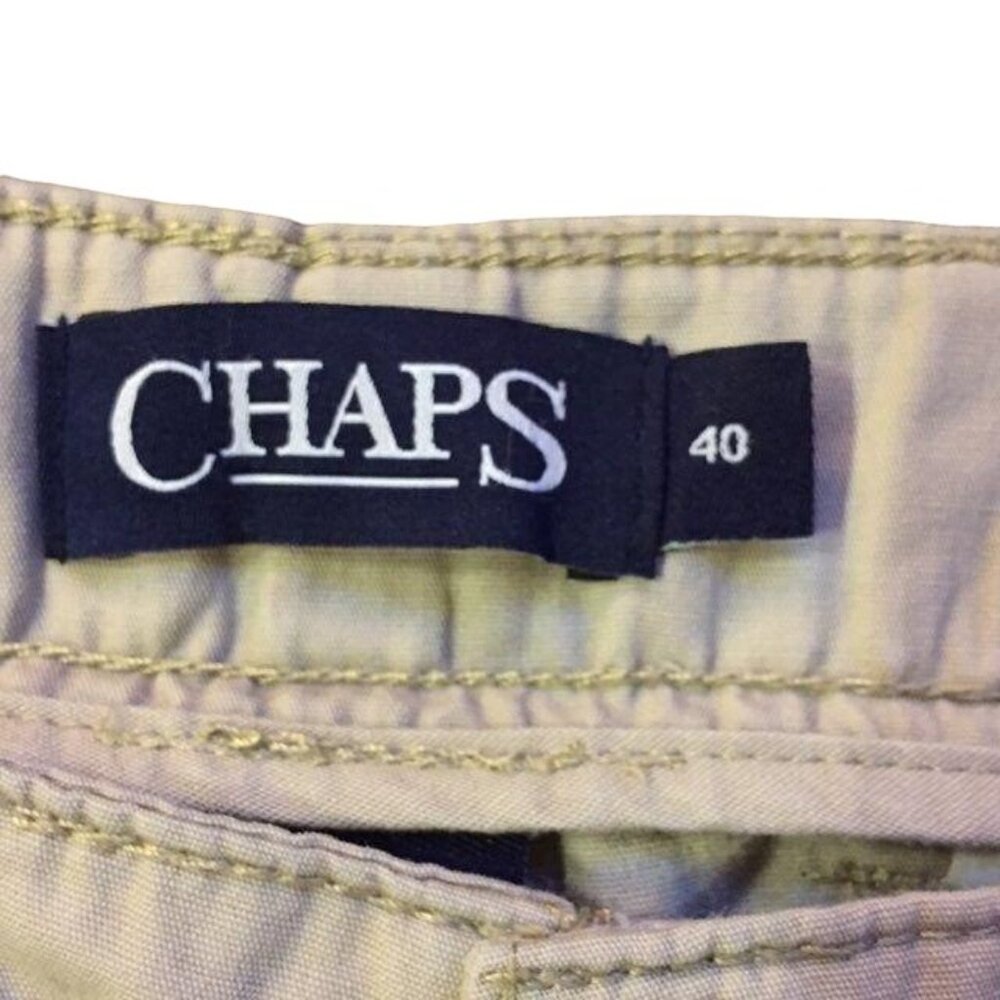 Chaps Cargo Shorts Mens 40 Used Hudson Beige - Picture 6 of 9